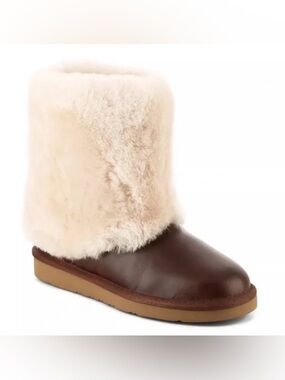 UGG Australia Patten Shearling Boots – Chestnut – Size 9
